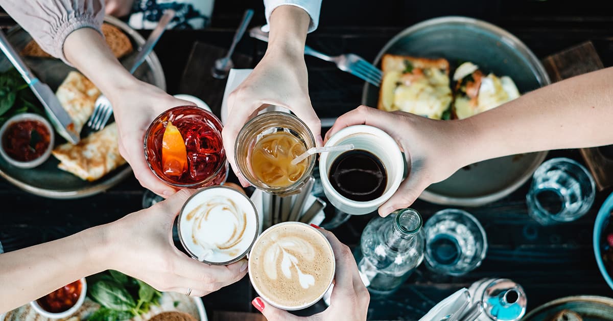 Alcohol and caffeine